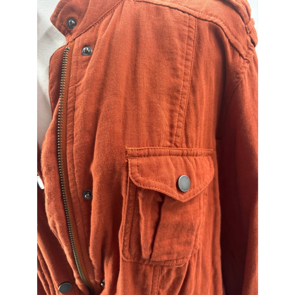 Women's Torrid lightweight gaze utility Jacket Size 1 Burnt Orange - Picture 3 of 9